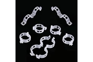 Rumsfel Clips para Plantas de jardín Soporte para Tomates, Rosas, pepinos y Otras Plantas de zarcillo, Vegetales Rectos y Tallos de Cultivo más saludables (100 Piezas)