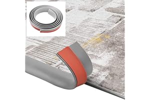 DIKEBAO Self Adhesive Vinyl Floor Transition Strip, 2M Laminate Flooring Threshold Transition Strip Grey Carpet Door Strips Laminate Floor Cover Strips for Joining Floors Gaps Doorways, 35MM