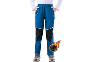 Zoofly Pantaloni Sci Bambino Pantaloni Impermeabili Ragazzo, Pantaloni Inverni Neve Softshell Pantaloni da Escursionismo per Bambini con Fodera