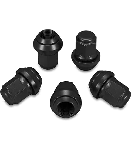 20 Écrous Roue Noirs M14x1.5 Coniques - Compatible Chrysler, Ford, Land Rover, Opel
