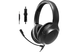 Avantalk Aria Line M - Auriculares con Cable y Micrófono Integrado, Llamadas Nítidas, Interruptor Silencio Integrado, Controles Volumen, Cascos para Teléfono, PC, PS4, PS5, Gaming con AUX de 3,5 mm