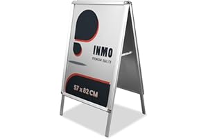 Kundenstopper A1 INMO Plakatständer silber, Werbetafel. Idealer Kundenstopper für innen und außen ink. zwei Schutzfolien. Werbeständer, Werbeschild.