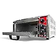 HG Commercial Electric Pizza Oven | 16x16 Inch Stone | Perfect for Restaurants, Cafes & Bakeries | Timer & Temperature Control