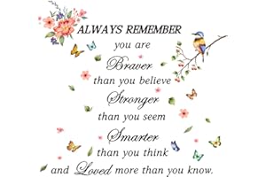 MAIGO Motivational Wall Art - Inspirational Quotes, Positive Word Bird Decorations Peel and Stick for Bedrooms Living Room Hallway, Glitter Word Stickers