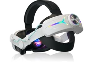 Eyglo C2 Sangle Compatible avec Quest 3S/Quest 3,Remplacement de la Sangle Elite Quest 3/3S avec Batterie 8000mAh,Amélioration du Confort et du Support VR,Accessoires pour Quest 3/3S,Temps Prolongé