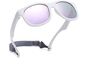 Pro Acme Polarisierte Baby Sonnenbrille 0-24 Monate Silikon Rahmen mit Flexible Gurt Sonnenbrille Kinder