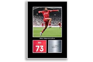 LJW-tryck Rio Ngumoha fotbollsspelare 2025-2026 tryck signerad autograf fotoaffisch för Liverpool fans och supportrar