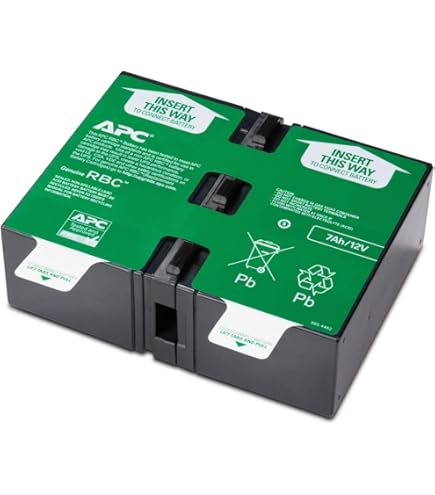 2 batterie di ricambio adatte per APC RBC6 adatte per APC Smart UPS 700