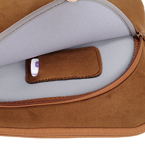 Coodio® Universal 11.6 Zoll Laptophülle + Zubehör Tasche für Apple Macbook Air 11, Chromebook 11 (Fit all 11.6 inch ultrabook laptop notebook) – Farbe Tan - 4