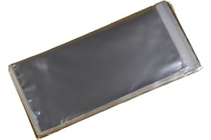 CELLOEXPRESS Pack of 250 - DL - Cellophane Greeting Card Display Bags 30 Micron Self Seal - 115mm x 220mm + 30mm Flap