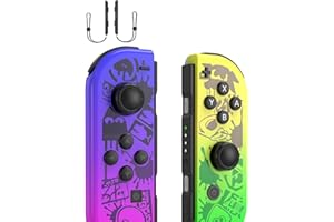 Shiptree Mando para Switch, L/R Mandos Switch Inalambrico para Switch/Switch Lite/OLED con Dual Vibración/Gyro Axis, Con 2 Piezas de Correas de Muñeca para Mando Switch