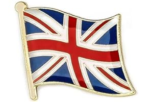 Ticome Union Jack Flag Enamel Brooches,United Kingdom Metal Flag Lapel Pin Badges For Clothes,British Badges Accessories Jewelry Gift