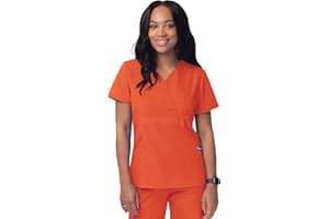 ADAR UNIFORMS Sivvan Scrubs for Women - Mock Wrap Scrub Top