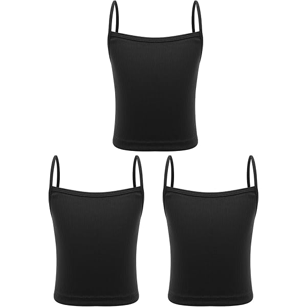 DE IEFiEL Mädchen Tank Tops Spaghetti-Träger Shir Produktbild-Vorschau 4