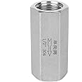 Air Check Valve Stainless Steel Hex BSPP Female Thread One Way Air Check Valve for Gas, Oil, Water Pipe Connection(1/2) Check Valve Valve Check Valve Air Check Valve check valve 1 1/2 inch