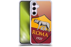 Head Case Designs Licenza Ufficiale AS Roma Gradiente Grafica Crest Custodia in Gel [Protezione di Grado Militare] Compatibile con Samsung Galaxy A35 5G