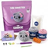 Sad Hamster Amigurumi Crochet Kit Knitting Set