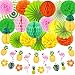 Produktbild Evance Party Dekoration Papier Pompoms,Aufhängen Fächer,Ananas und Flamingo Banner Party Hochzeit Geburtstag Festival Weihnachten Event Mexikanische Fiesta (22 Stück)