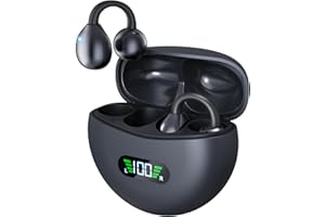 ANSTEN AI Übersetzer Kopfhörer, Leichtes Clip On Kopfhörer, Echtzeit Translation Kabellose Earbuds, Bluetooth ÜBersetzungskopfhörer 134 SprachüBersetzer Mit Echtzeit ÜBersetzung