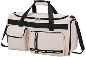 MAXTOP Sac de Voyage Femme Sac fourre-Tout de Weekend Sac de Voyage de Grande capacité avec Compartiment à Chaussures, Sac fourre-Tout de Gym avec séparation sèche et Humide