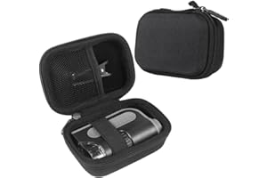 Leayjeen Pocket Microscope Case, Compatible with Carson MicroBrite Plus 60x-120x LED and UV Lighted Pocket Microscope-Black(Case Only)