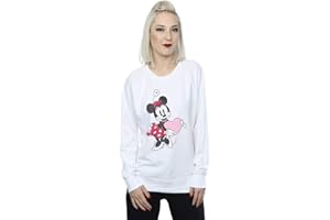 ABSOLUTE CULT Disney Women's Minnie Mouse Love Heart Sweatshirt