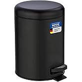Wenko Pedallı &Ccedil;&ouml;p Kovası Paslanmaz &Ccedil;elik 5 L. Alassio, Parlak, Parlak G&uuml;m&uuml;ş, 5 litre, 21 x 24 x 28 cm