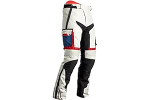 RST Pro Series Adventure-X Motorcycle Textile Pants Pantalon textile moto Blanc/Bleu/Rouge