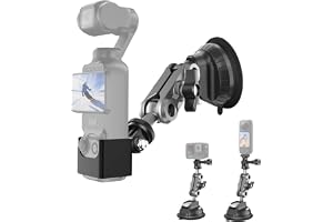 Wiseten Sugkoppshållare för DJI Osmo Pocket 4 3 Action 5 Pro 4 Insta360