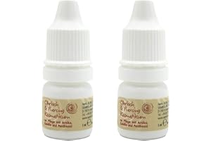 ‎SAMBOL Ohrloch und Piercing Kosmetikum sichere Reinigung und Pflege mit Arnika, Kamile und Panthenol After Piercing Lotion 2x 5ml Flasche