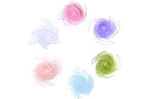 ieron 6 Pcs Sensory Scarves, Belly Dance Rainbow Children Dance Juggling Scarves Silk-like Fabric Square Scarf for Baby Gymnastics Rhythm Movement Magic 24" Light Color Series