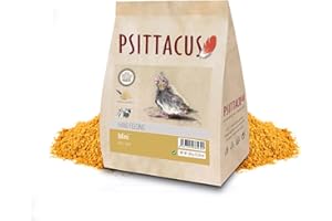 Psittacus Mini hand-feeding 350 g | Papilla para Ninfas, Aratingas y cacatúa Galah | Alimento Premium para Aves, 100% no-GMO