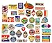 Produktbild Wall4Stickers 37x Gepäckaufkleber Kofferaufnäher Vintage Reise Etiketten Retro Vintage-Stil Vinyl Aufkleber