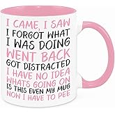 I Came I Saw I Forgot Mug - Funny Novelty Gift Silly Present Mugs for Women Birthday Christmas for Mum Dad Friend Sister for 