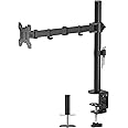 BONTEC Support Ecran PC Support Moniteur Ordinateur Ecran LCD LED de 13-32 Pouces, Seul Arm, Capacité de Charge 10 kg, Réglab