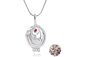 YOUU UoYu TFYU Parure de bijoux Elena Gilbert avec médaillon en forme de verveine pour fans de cosplay 21 pièces, Métal, Pas de gemme