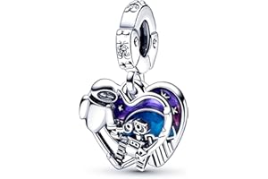 RMMY Charms Cartoon Animal Sterling 925 Dangle Charm Dog Love Mouse Femmes Perles Charme Fille Pendentif Breloque Compatible pour Européen Bracelets & Collier Sterling avec Zirconium Bijoux