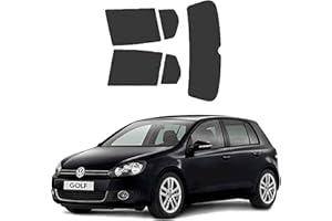 Generico Pellicole Oscuramento Vetri Auto Pre Tagliate a Misura Ricambio Compatibile con Volkswagen Golf 6 5p dal 2008 al 2011 LOLLOMOTO (5% Molto Scura)