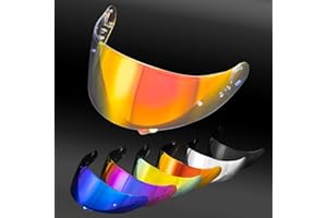 PSLER Visière de Casque pour Shoei GT Air GT Air 2 TC-5 TC-9 Neotec CNS-1, Visière Teintée pour Casque Moto Accessoires(Rouge Transparent)