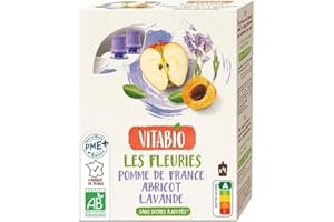 Vitabio Fruits & Fleur - Pomme Abricot Lavande 4x120 g - BIO
