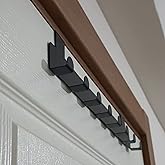 RİSİNGMABER Metal Mat Siyah Amerikan Kapı Arkası Askılık Organizer ve Banyo Kapı Arkası Askılık