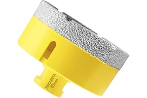 Teronbeta Diamant Fliesenbohrer 85mm, M14 Vakuumgelöteter Diamantbohrer Lochsäge Kernbohrer für Fliesen Porzellan Keramik Granit Marmor