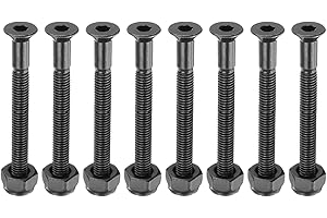 PATIKIL Skateboard Hardware Bolt, Carbon Steel Truck Mounting Screws Bolts Nuts Set for Skateboard Cruiser