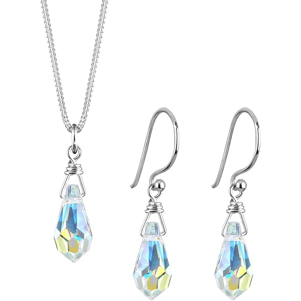 Parure De Bijoux Femme Argent 925 | Collier Perles Eau Douce Et Zirconium | Longueur 45cm | Fermoir Homard