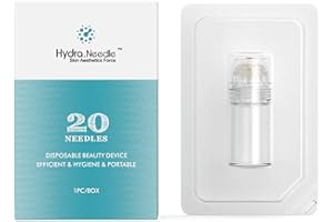 Biglumin 20pcs microneedling visage Derma Stamp Longueur 0,5 mm Emballé individuellement Aiguille hydrosoluble pour les soins la peau anti-âge,la stimulation de la croissance des lèvres,des cheveux