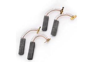 RUNCCI-YUN 4PCS Kohlebürsten Motorkohlen Waschtrockner Kohlebürsten für Bosch Waschmaschinen Maxx 5, Maxx 6, Maxx 7, Maxx Berlina, SilencePerfect, Tuaa, Euro-Classic 1000(5x12,5x36mm)