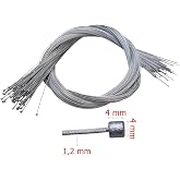 SEVGENT Bisiklet Vites ile uyumlu Teli İ&ccedil; 205 Cm (1,2 Mm) Arpa Başlı