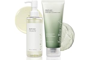 MANTIMES cleansing oil +cleansing foam, Daily Makeup Blackheads Removal 6.7 fl oz，Deep Pore Cleaning Foam, Pore Control Cleaning Oil(200ml+150ml)