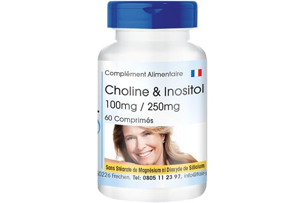 Fair & Pure® - Choline & Inositol - Choline 100mg/Inositol 250mg - végan - 60 comprimés