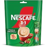 NESCAF&Eacute; Fındık Aromalı Beyazlatıcılı &Ccedil;&ouml;z&uuml;nebilir Kahve Karışımı, 10x17 g
